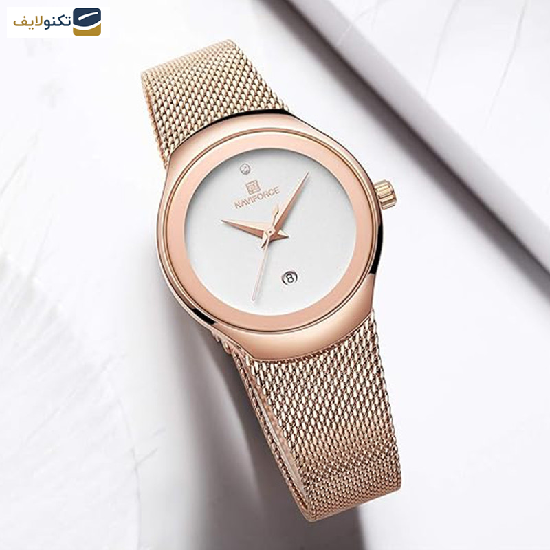 ساعت مچی عقربه ای زنانه نیوی فورس مدل NF5004/RGW ساعت مچی عقربه ای زنانه نیوی فورس مدل NF5004/RGW