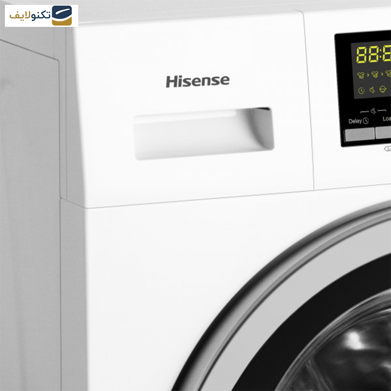 ماشین لباسشویی هایسنس مدل WFH8012D ظرفیت 8 کیلوگرم ماشین لباسشویی هایسنس مدل WFH8012D ظرفیت 8 کیلوگرم