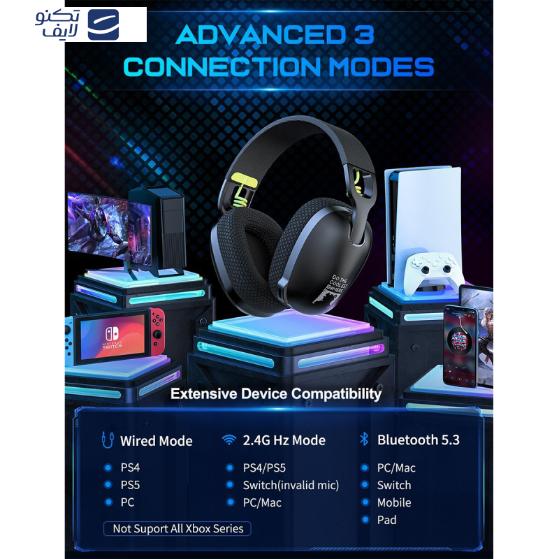 هدست مخصوص بازی بی سیم اونیکوما مدل B2 هدست مخصوص بازی بی سیم اونیکوما مدل B2