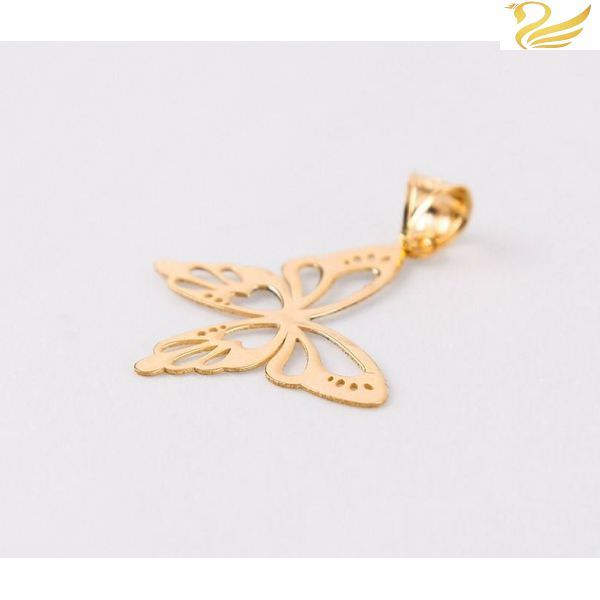 پلاک طلا 18عیار طرح پروانه آزاد پلاک طلا 18عیار طرح پروانه آزاد