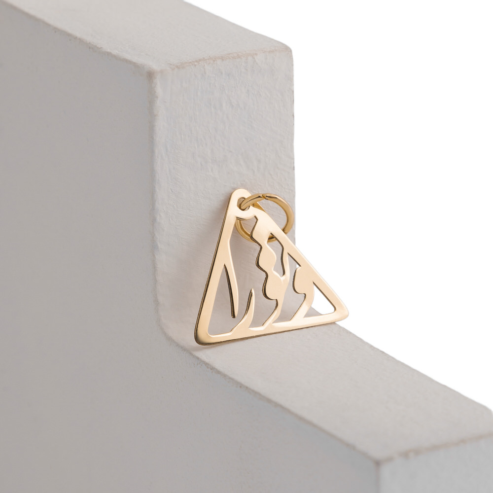 پلاک طرح و تو را طلا 18 عیار