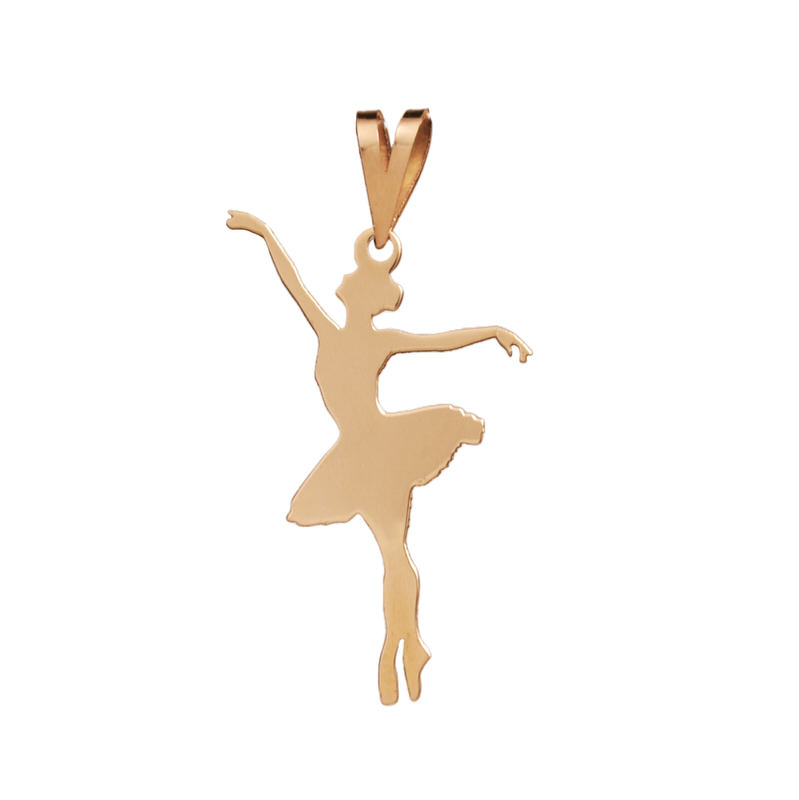 پلاک طلا 18 عیارطرح رقص باله پلاک طلا 18 عیارطرح رقص باله