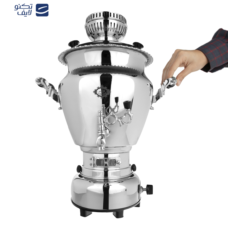 سماور گازسوز عالی نسب مدل Ganjineh ظرفیت 6 لیتر