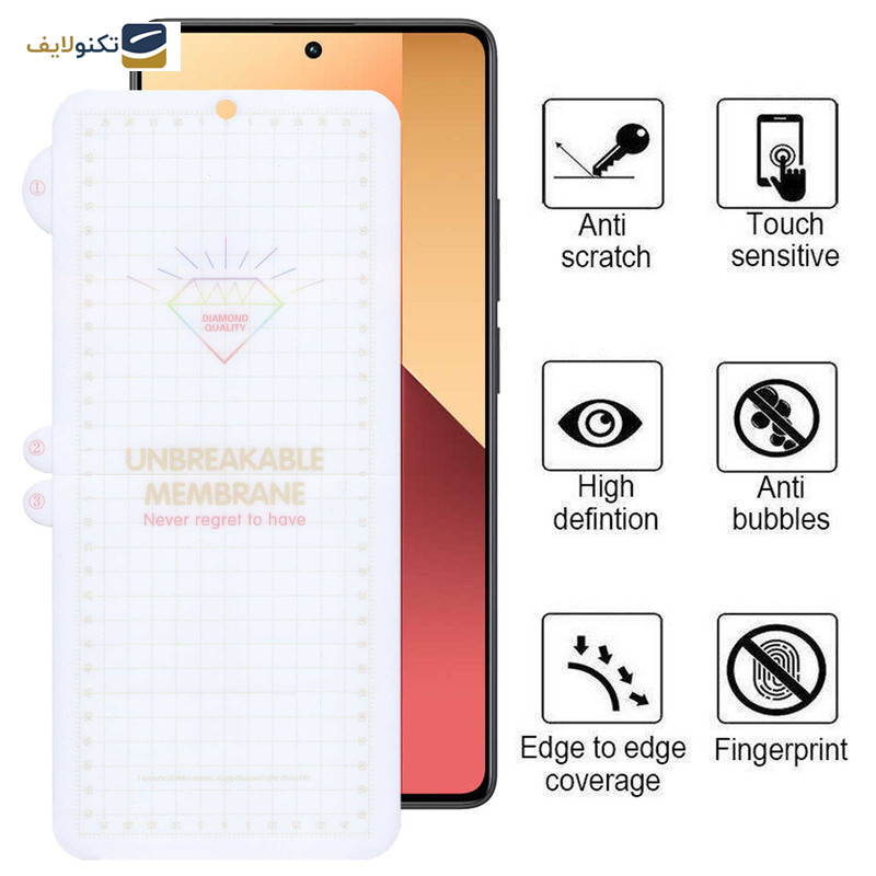 محافظ صفحه نمایش بوف مدل Hydrogel-G مناسب برای گوشی موبایل شیائومی Redmi Note 13 Pro 4G/5G / Note 13 4G/5G / Note 13R Pro محافظ صفحه نمایش بوف مدل Hydrogel-G مناسب برای گوشی موبایل شیائومی Redmi Note 13 Pro 4G/5G / Note 13 4G/5G / Note 13R Pro