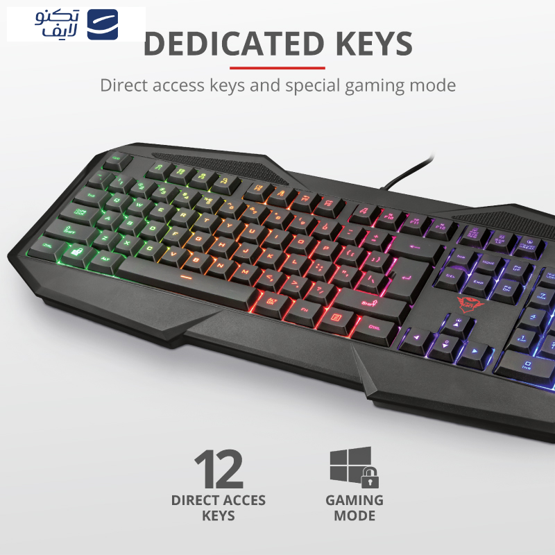 کیبورد مخصوص بازی تراست مدل GXT 830-RW Avonn کیبورد مخصوص بازی تراست مدل GXT 830-RW Avonn