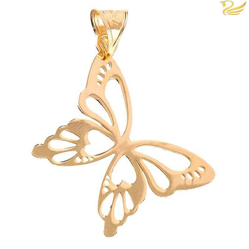 پلاک طلا 18عیار طرح پروانه آزاد پلاک طلا 18عیار طرح پروانه آزاد