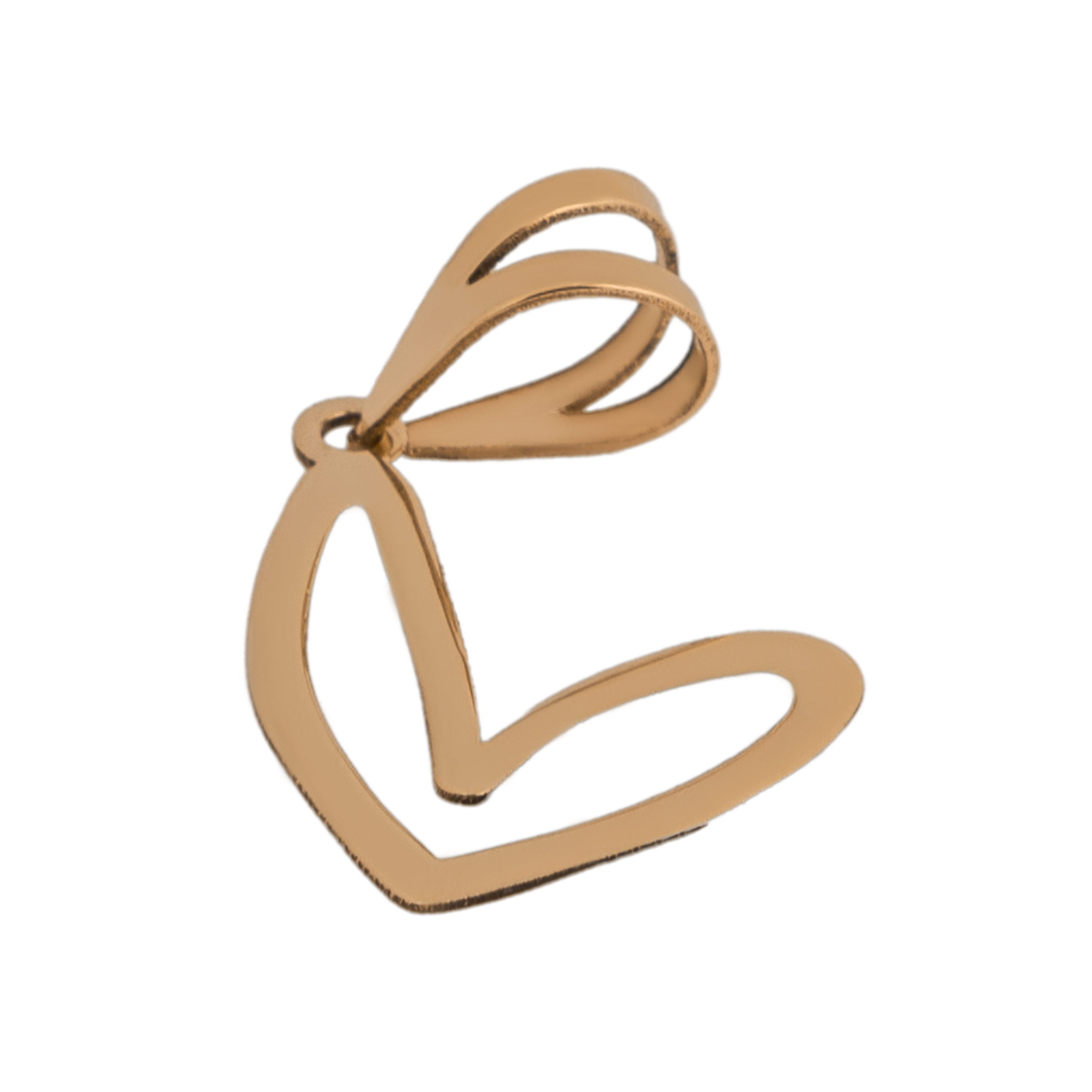 پلاک طلا 18 عیار طرح قلب فرماتیک پلاک طلا 18 عیار طرح قلب فرماتیک