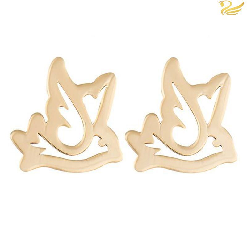 گوشواره طلا 18عیار طرح پرنده خالی گوشواره طلا 18عیار طرح پرنده خالی