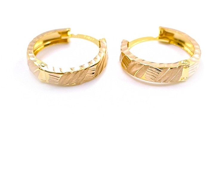 گوشواره طلا زنانه 18 عیار اپال گلد مدل امگا کلیپسی دایره گوشواره طلا زنانه 18 عیار اپال گلد مدل امگا کلیپسی دایره