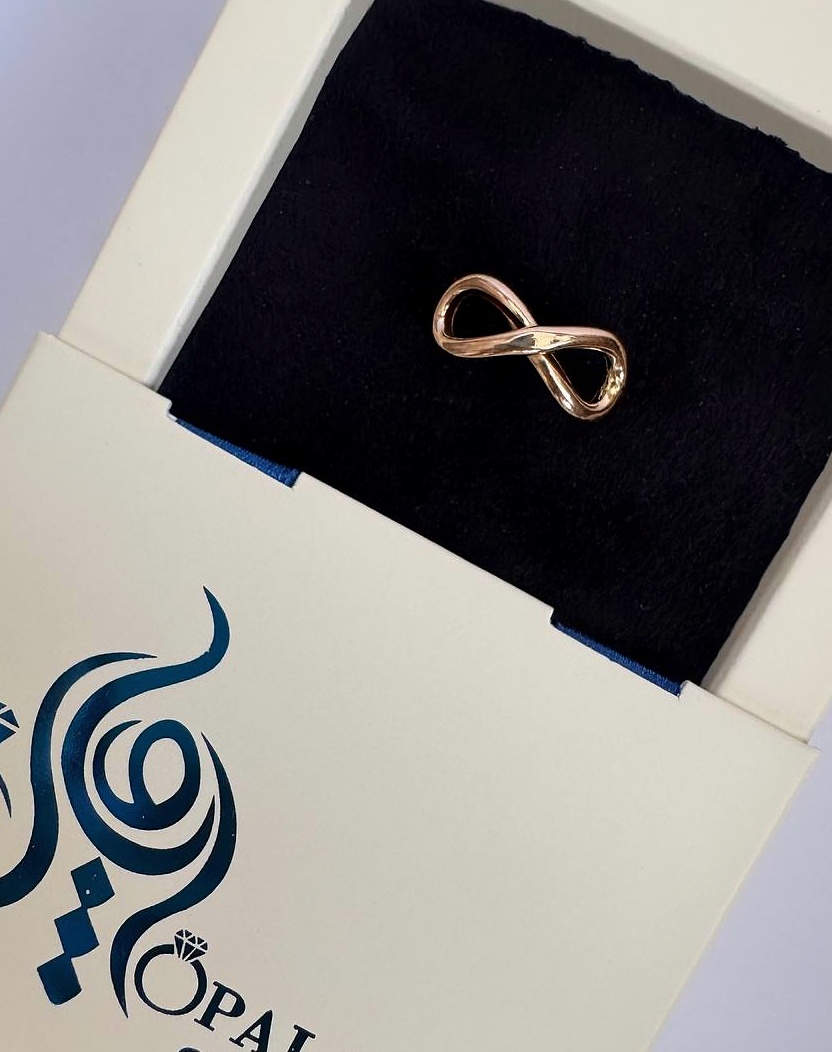 انگشتر طلا 18 عیار زنانه اپال گلد مدل بی نهایت  کد SH0400 سایز 57 انگشتر طلا 18 عیار زنانه اپال گلد مدل بی نهایت  کد SH0400 سایز 57