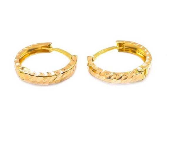 گوشواره طلا زنانه 18 عیار اپال گلد مدل امگا کلیپسی دایره گوشواره طلا زنانه 18 عیار اپال گلد مدل امگا کلیپسی دایره