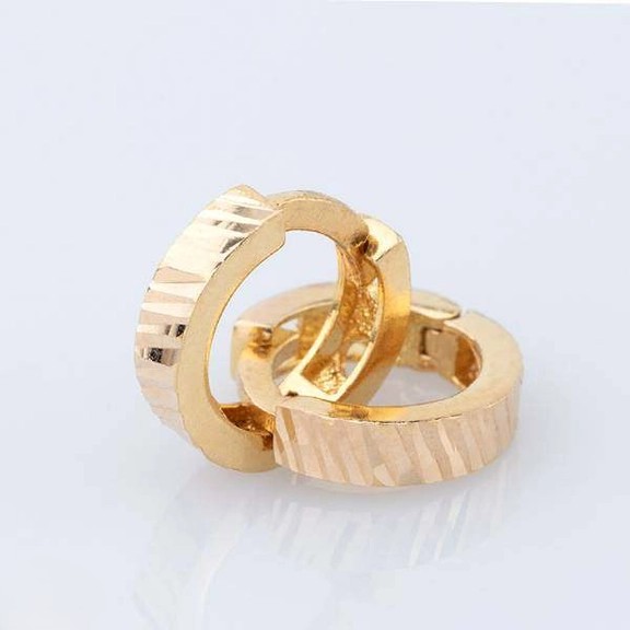 گوشواره طلا زنانه 18 عیار اپال گلد مدل امگا کلیپسی دایره گوشواره طلا زنانه 18 عیار اپال گلد مدل امگا کلیپسی دایره