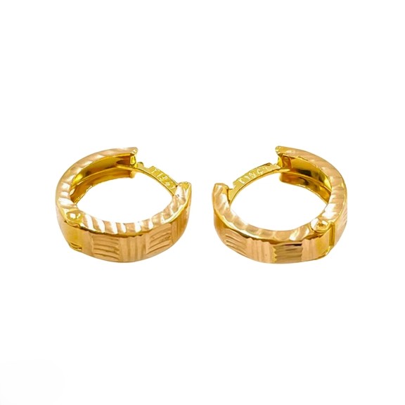 گوشواره طلا زنانه 18 عیار اپال گلد مدل امگا کلیپسی دایره گوشواره طلا زنانه 18 عیار اپال گلد مدل امگا کلیپسی دایره