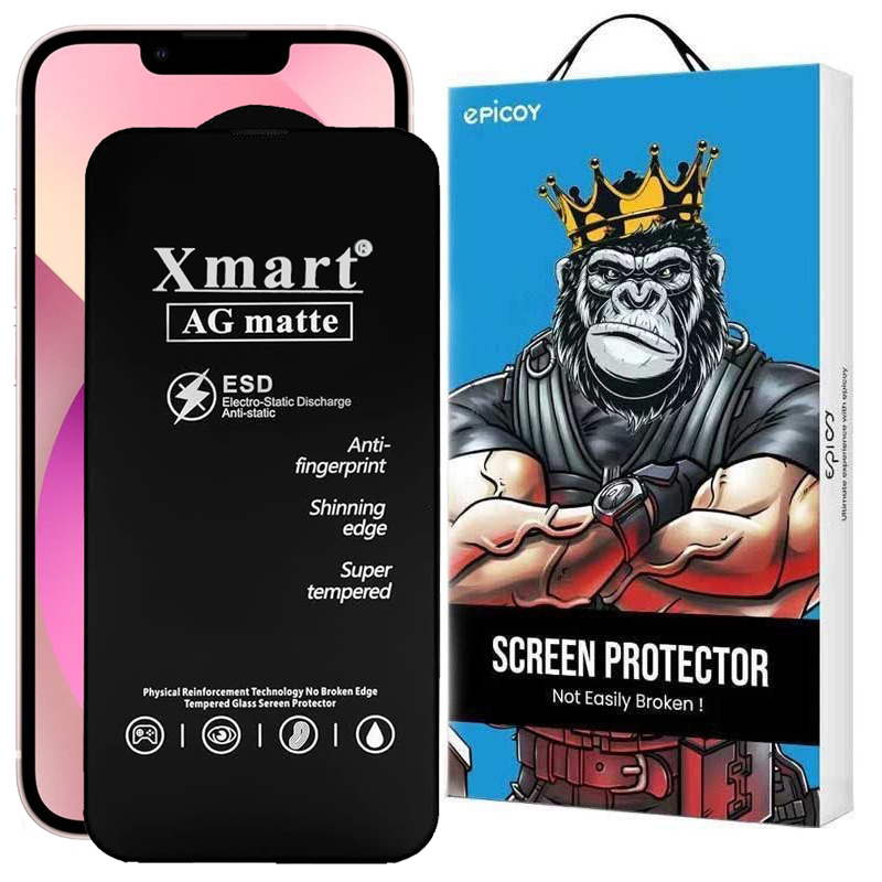 گلس گوشی مات اپل iPhone Pro 13 اپیکوی مدل Xmart Ag Matte