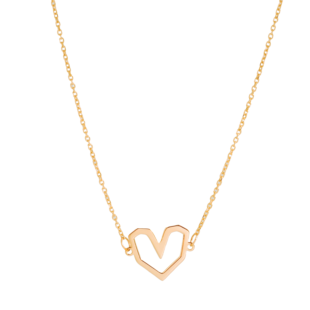 دستبند طلا زنانه طرح قلب جذاب قو طلایی کد B035102 دستبند طلا زنانه طرح قلب جذاب قو طلایی کد B035102-small-image