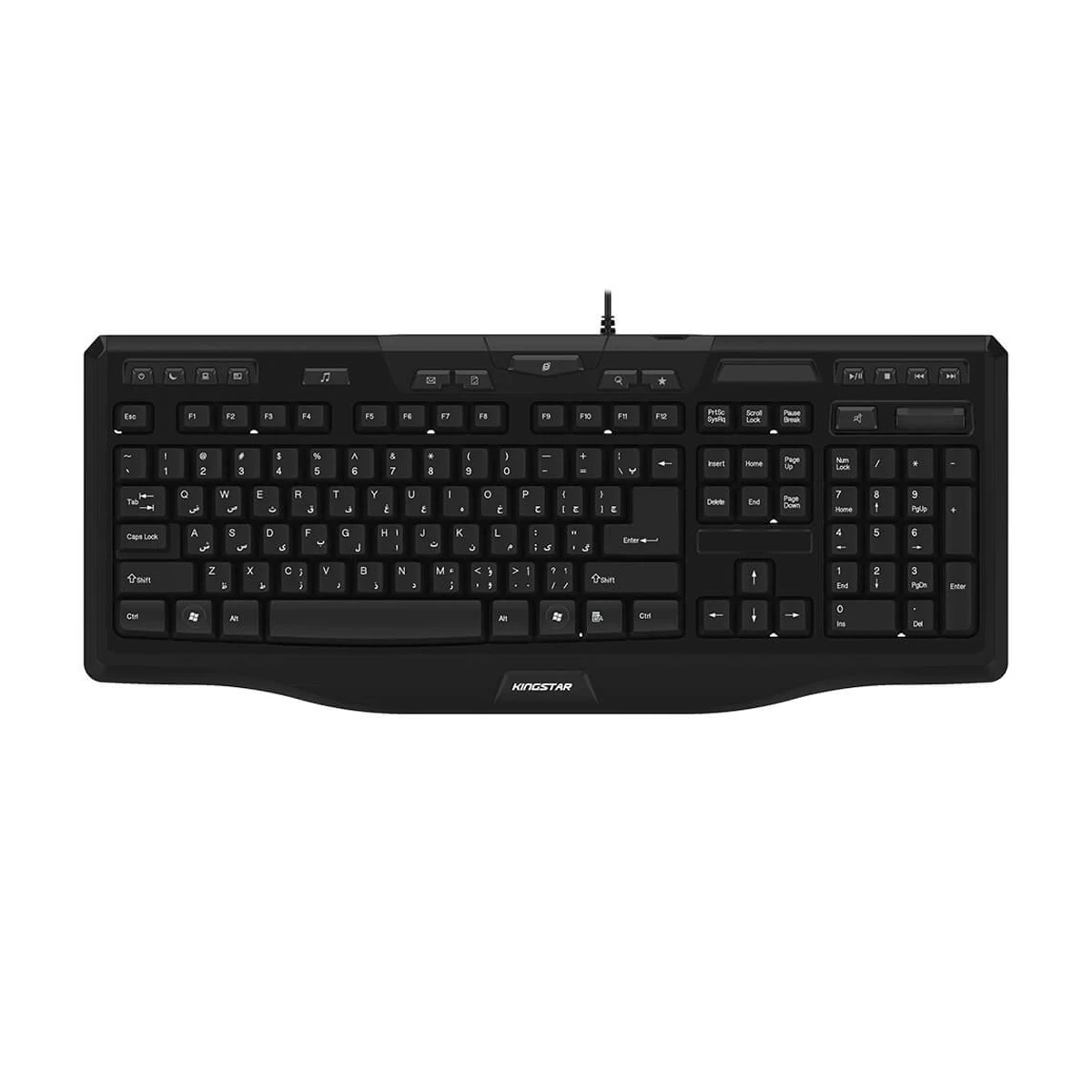 کیبورد با سیم کینگ استار مدل KB86