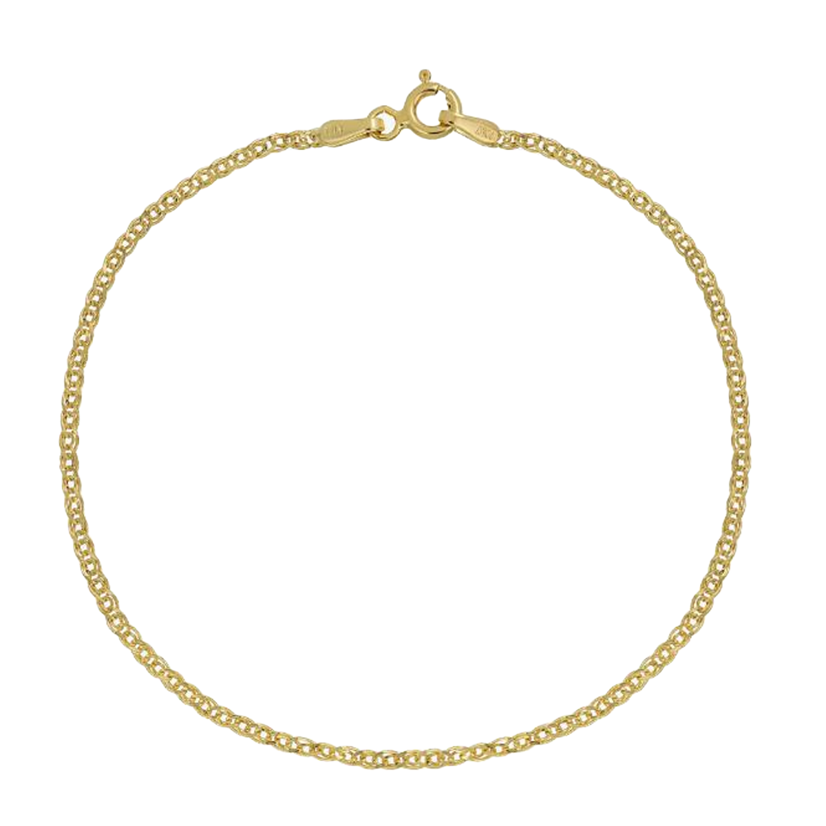 دستبند طلا زنانه طرح زنجیر کارتیر ملبورن قو طلایی کد B036794