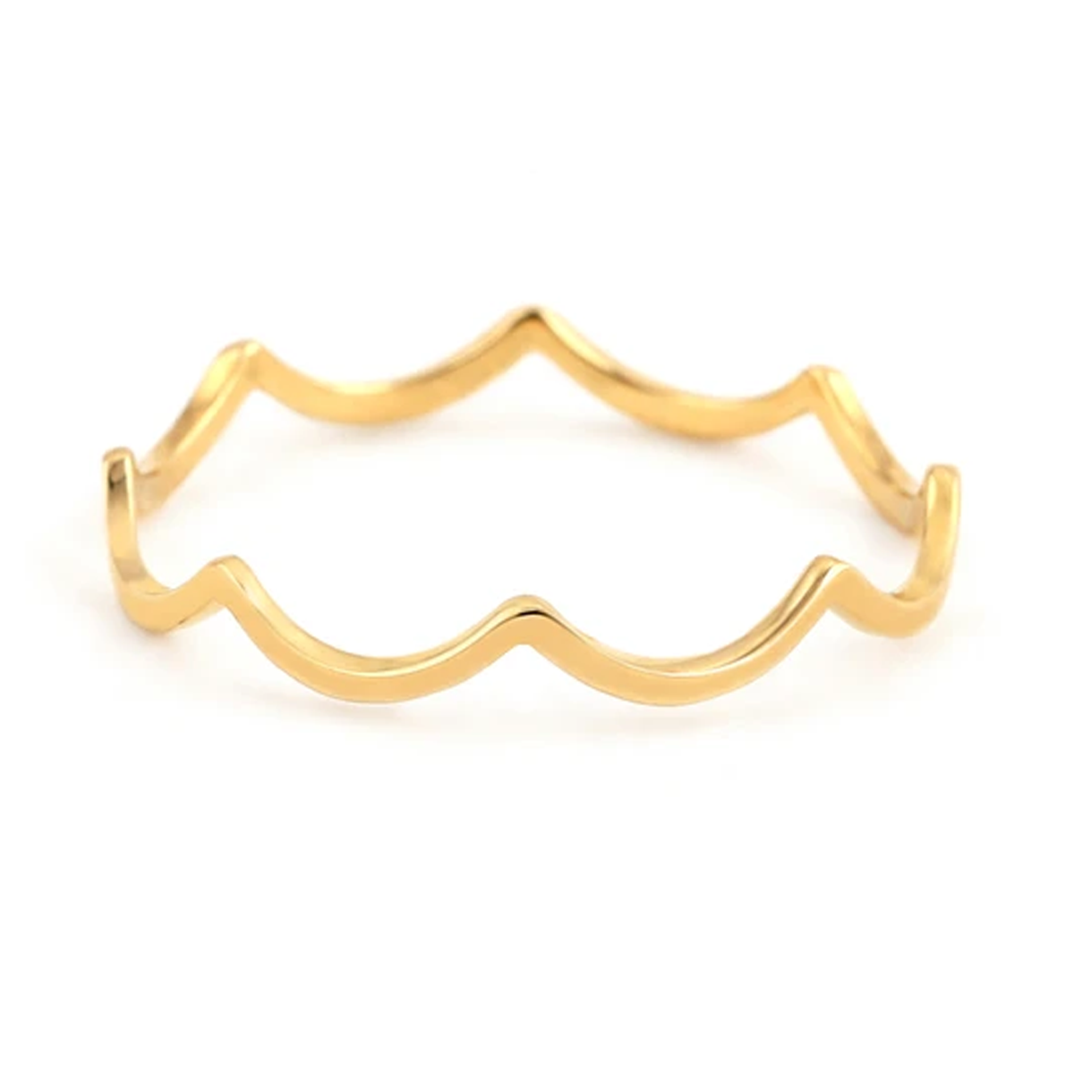 انگشتر طلا 18 عیار زنانه بان گالری مدل رود سایز 53