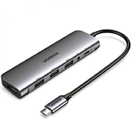 هاب USB-C یوگرین 6 پورت CM136 مدل 80132 هاب USB-C یوگرین 6 پورت CM136 مدل 80132
