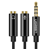 کابل AUX یوگرین AV141 مدل 30619 با تبدیل 1 به 2