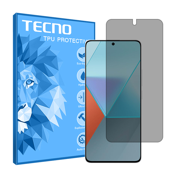 گلس گوشی حریم شخصی شیائومی Redmi Note 13 Pro 5G تکنو مدل HyPRV