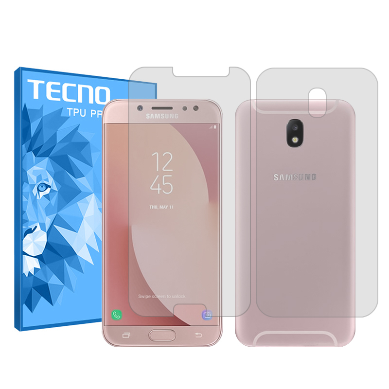 گلس گوشی شفاف سامسونگ Galaxy J7 Pro تکنو مدل Resistant به همراه محافظ پشت گوشی