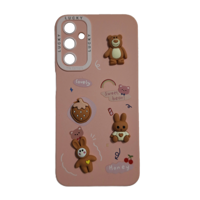 کاور مدل سیلیکونی خرسی مناسب برای گوشی موبایل سامسونگ Galaxy A24