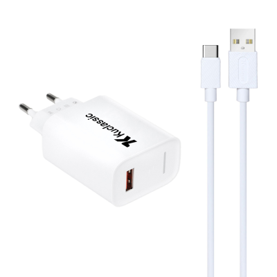 شارژر دیواری کوکلاسیک مدل C-3 توان 20 وات به همراه کابل USB-C