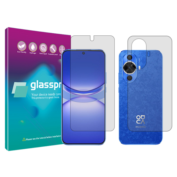 گلس گوشی شفاف هوآوی Nova 12 Lite گلس پرو مدل Resistant به همراه محافظ پشت گوشی