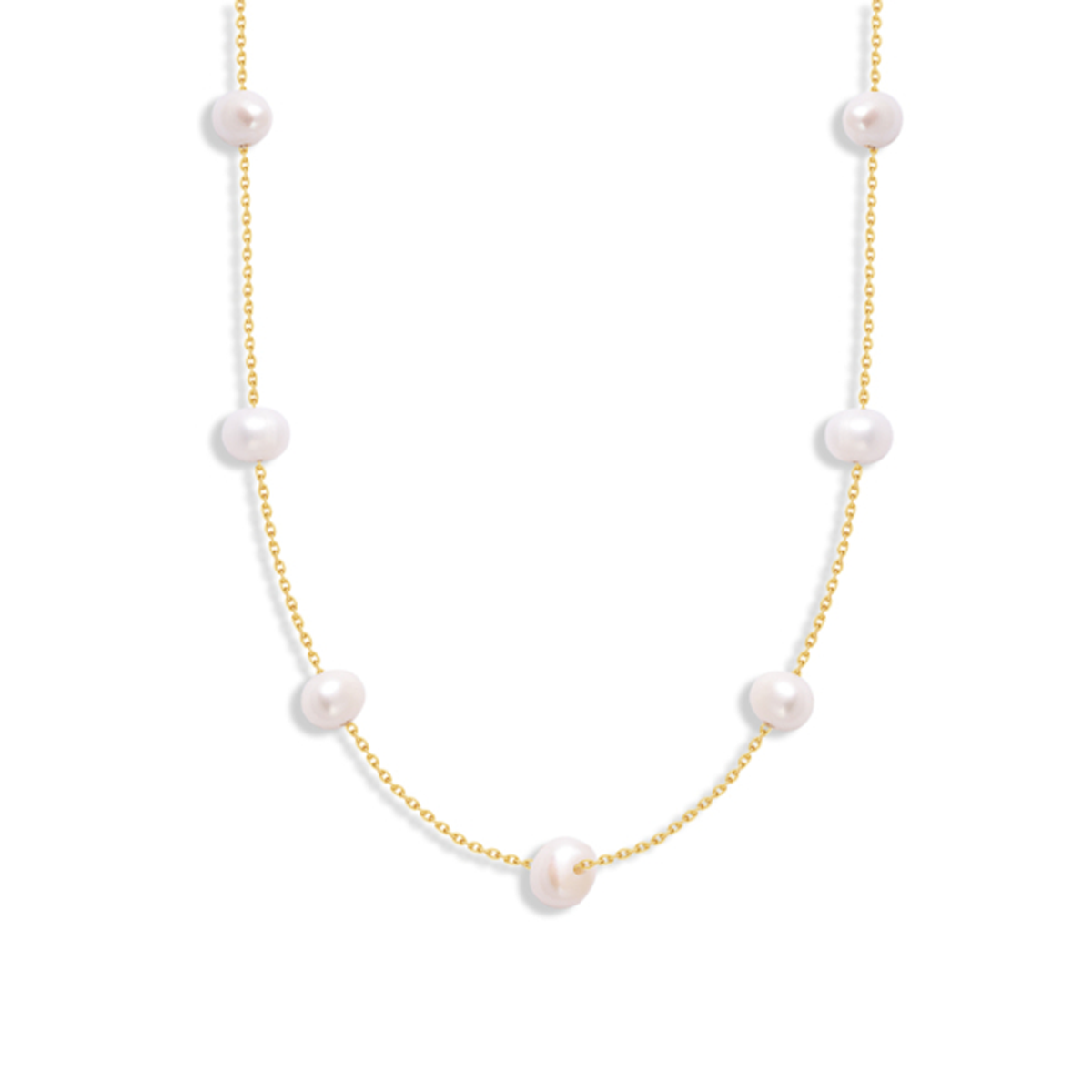 گردنبند طلا زنانه مدل مروارید ظریف گردنبند طلا زنانه مدل مروارید ظریف