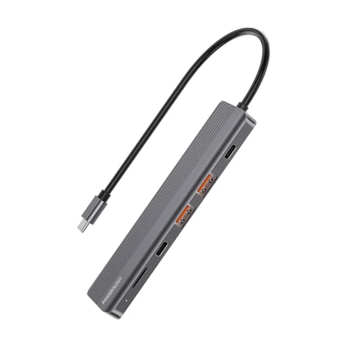 هاب تایپ سی 6 پورت پاورولوجی مدل P61HBCGY هاب تایپ سی 6 پورت پاورولوجی مدل P61HBCGY-small-image