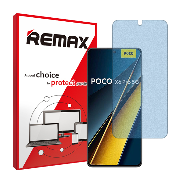 گلس گوشی مات آنتی بلو شیائومی Poco X6 Pro 5G ریمکس مدل HyMBLU