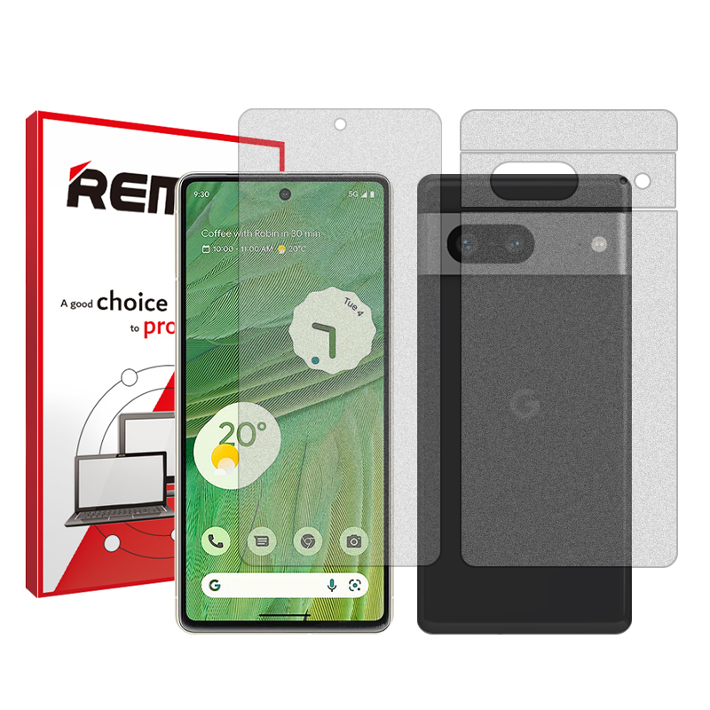 گلس گوشی مات گوگل Pixel 7 ریمکس مدل HyMTT به همراه محافظ پشت گوشی