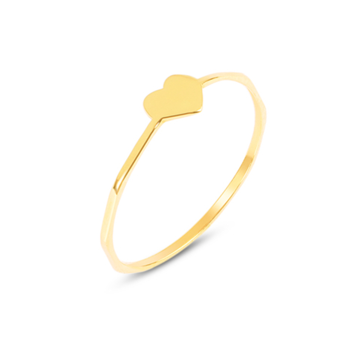 انگشتر طلا 18 عیار زنانه مدل قلب سایز 52 کد WR3134