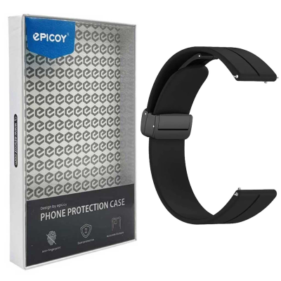 بند اپیکوی مدل SiliconeMag20 سایز 20mm مناسب برای ساعت هوشمند سامسونگ سری Galaxy Watch 4/5/5 Pro/6/ َActive1/2