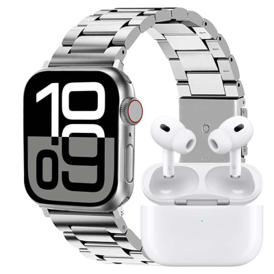 ساعت هوشمند ورنا مدل W46 Max مجموعه هفت بندی به همراه هندزفری ایرپاد پرو ساعت هوشمند ورنا مدل W46 Max مجموعه هفت بندی به همراه هندزفری ایرپادپرو