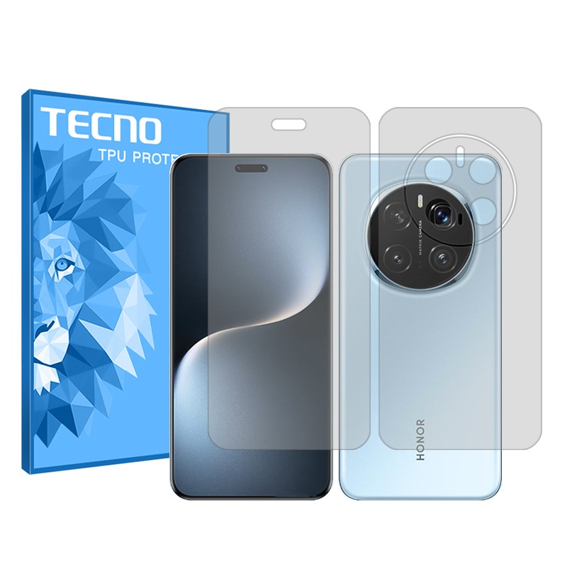 گلس گوشی شفاف آنر Magic 7 Pro تکنو مدل Resistant به همراه محافظ پشت گوشی