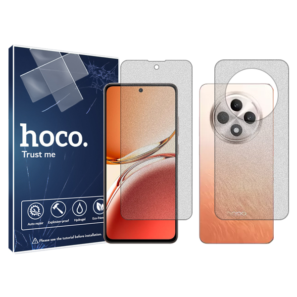 گلس گوشی مات اوپو Reno12 F هوکو مدل Resistant به همراه محافظ پشت گوشی