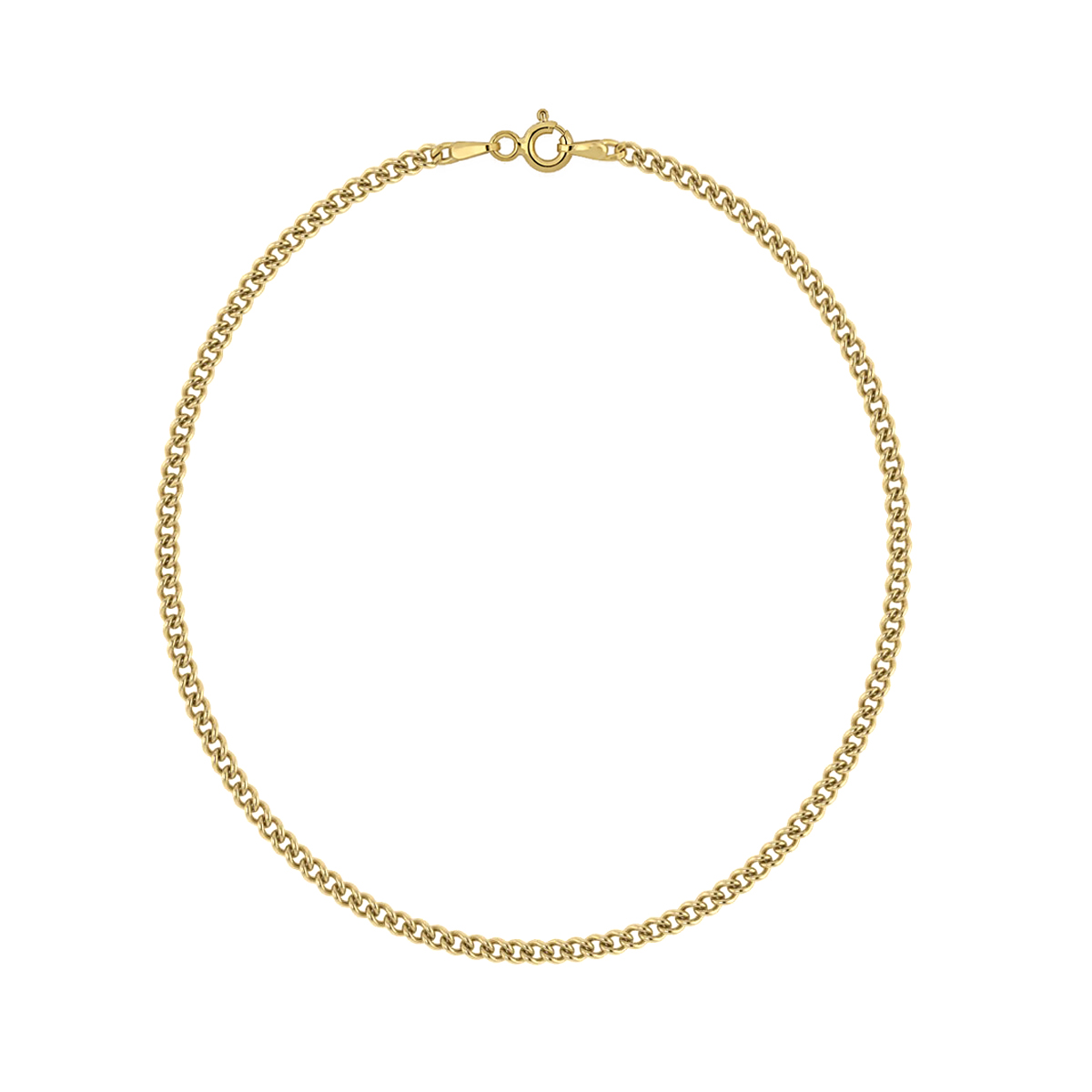 زنجیر طلا زنانه بان گالری مدل کارتیه باریک