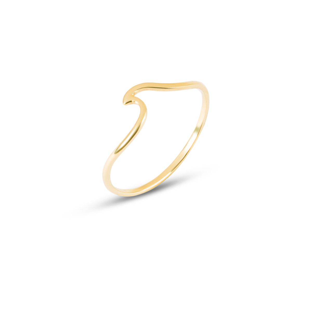 انگشتر طلا 18 عیار زنانه مدل موج خروشان سایز 53 کد wr2299-small-image