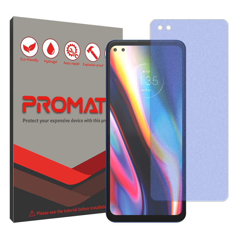 گلس گوشی مات ضداشعه موتورولا Moto G 5G Plus آبی پرومیت مدل Resistant