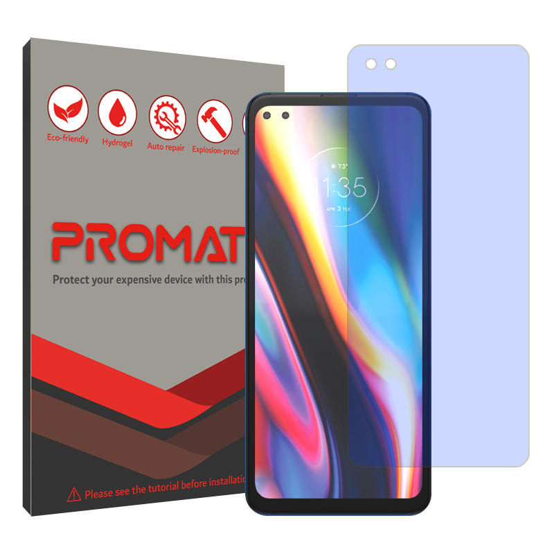 گلس گوشی ضداشعه آبی موتورولا Moto G 5G Plus پرومیت مدل Resistant