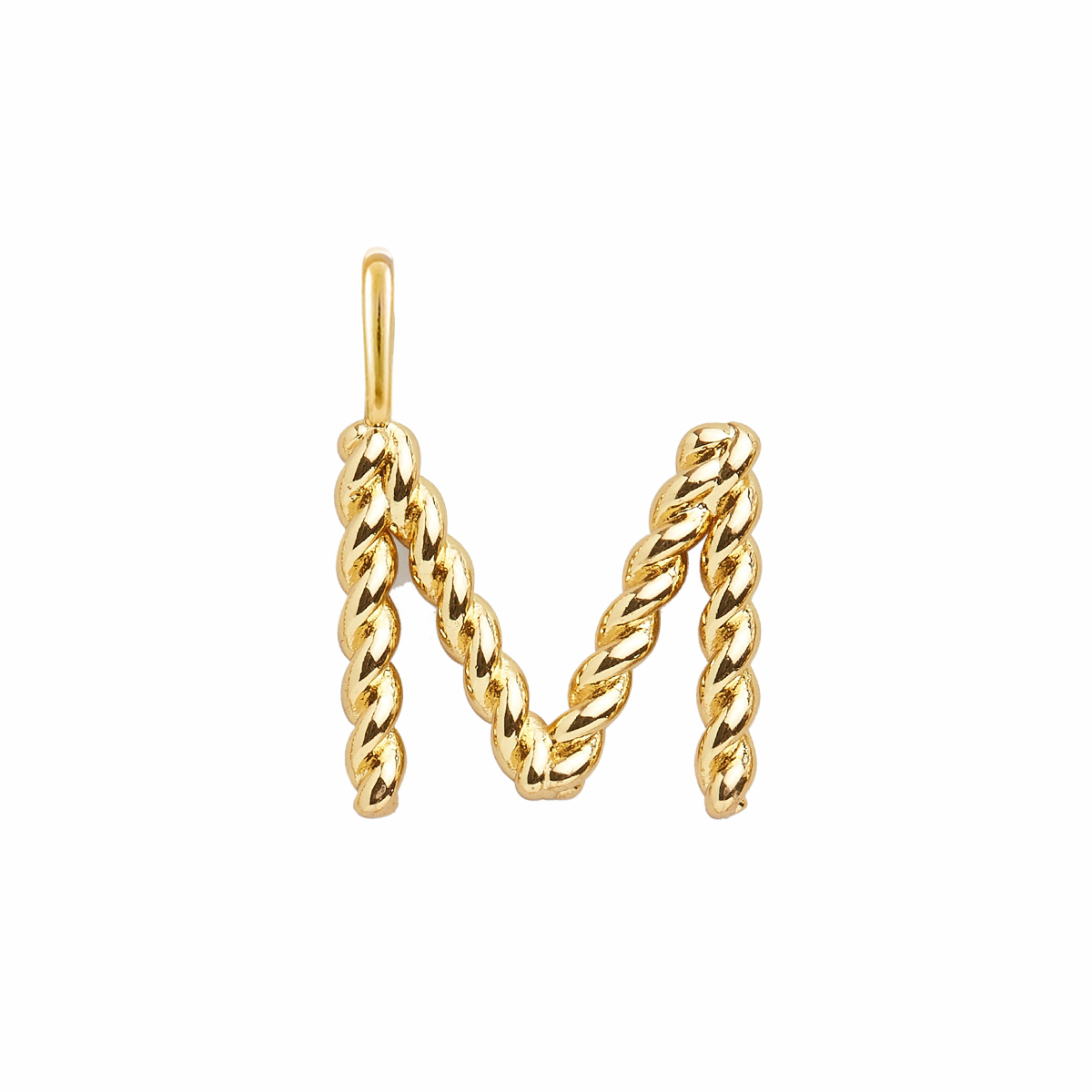 آویز طلا زنانه بان گالری مدل حرف M