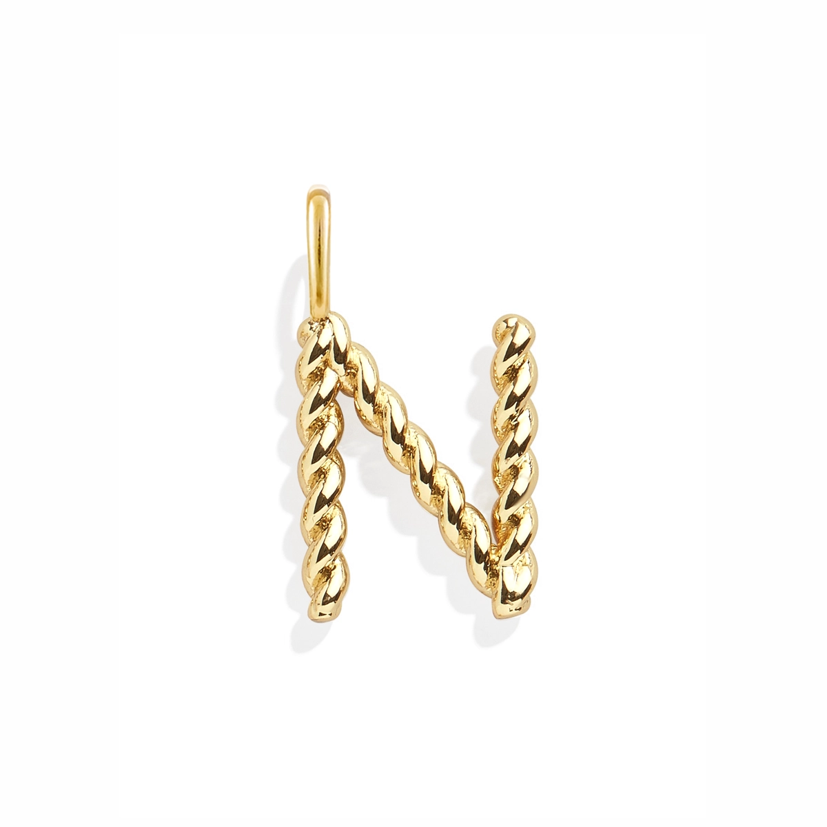 آویز طلا زنانه بان گالری مدل حرف N