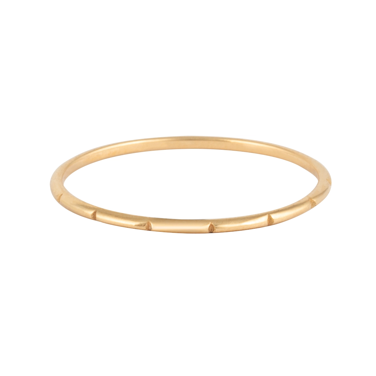 انگشتر طلا 18 عیار زنانه بان گالری مدل مینیمال خطی سایز 52