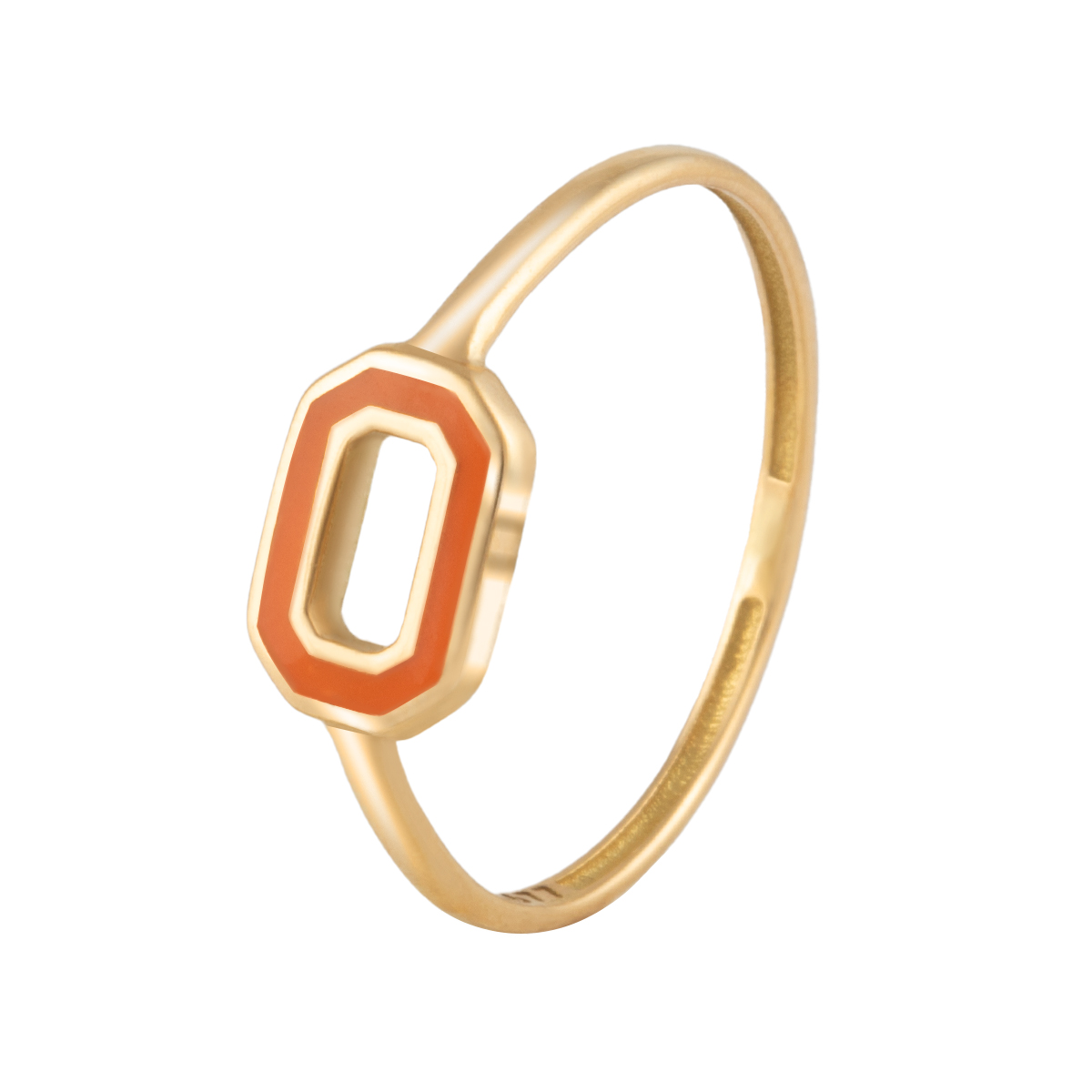 انگشتر طلا 18 عیار زنانه بان گالری مدل باگت نارنجی سایز 53 انگشتر طلا 18 عیار زنانه بان گالری مدل باگت نارنجی سایز 53