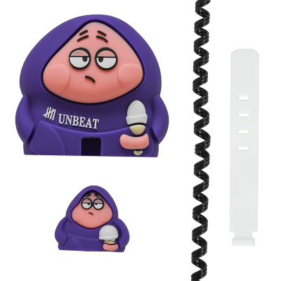 محافظ کابل شارژ مدل پاتریک به همراه محافظ شارژر دیواری مجموعه 4 عددی