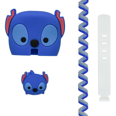 محافظ کابل شارژ مدل استیج به همراه محافظ شارژر دیواری مجموعه 4 عددی