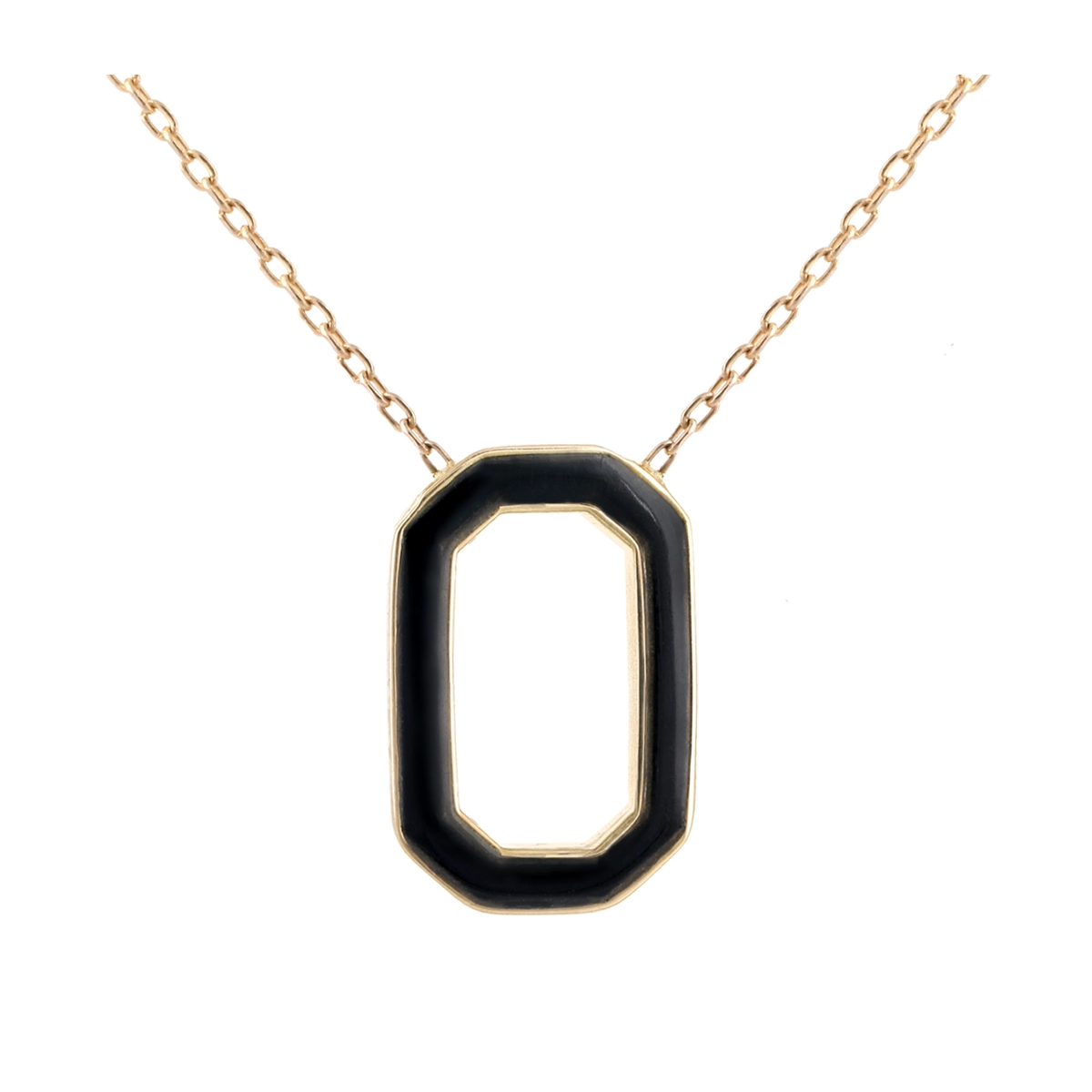 گردنبند طلا زنانه بان گالری مدل اکتان مشکی گردنبند طلا زنانه بان گالری مدل اکتان مشکی