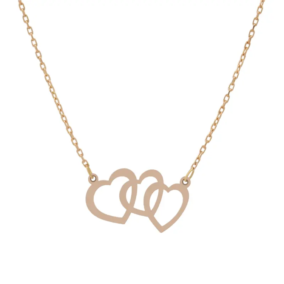 گردنبند طلا زنانه مدل خط عشق کد 2421